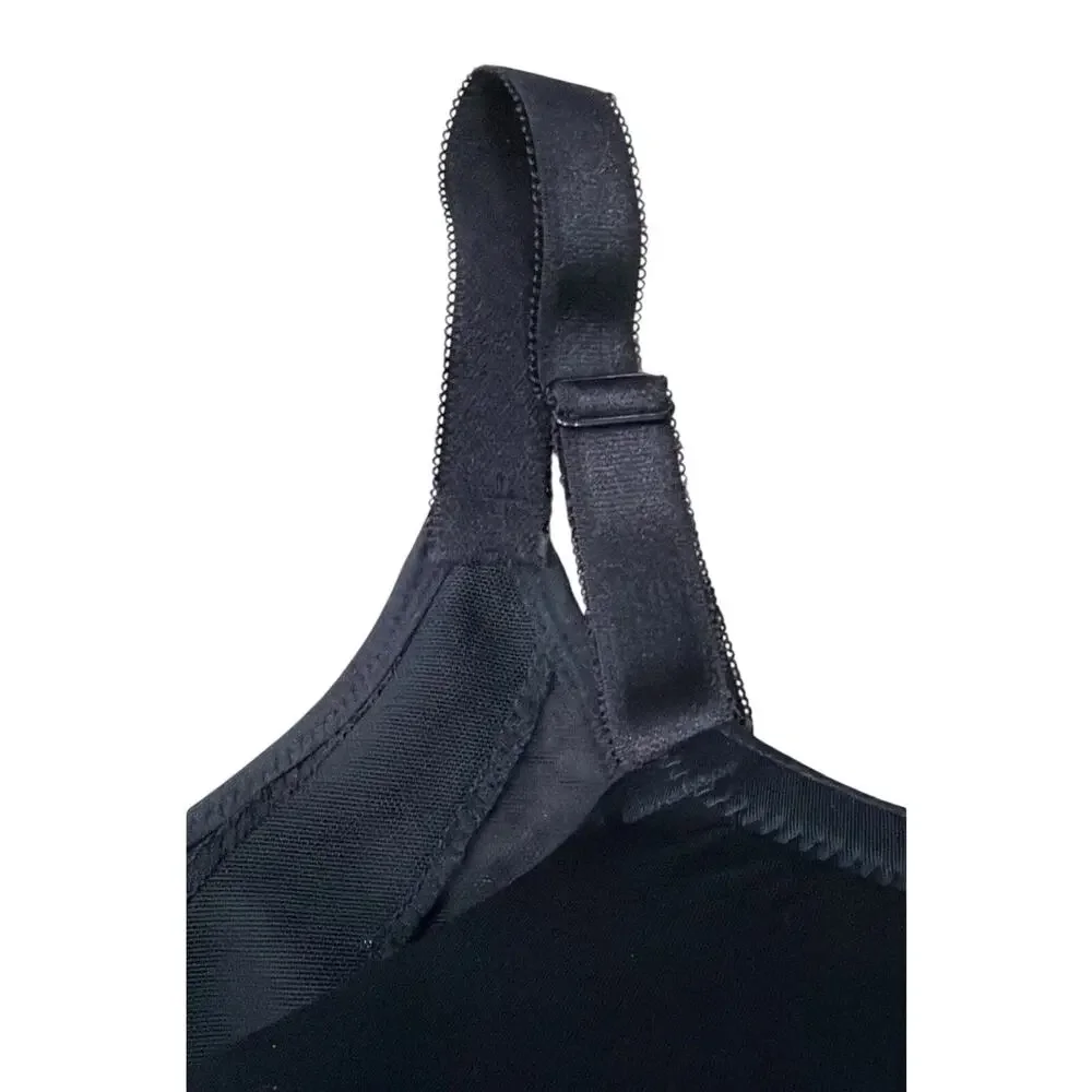 Torrid Perfect T Front Close Bra 46DDD Black Lightly Lined Ultimate Smoothing